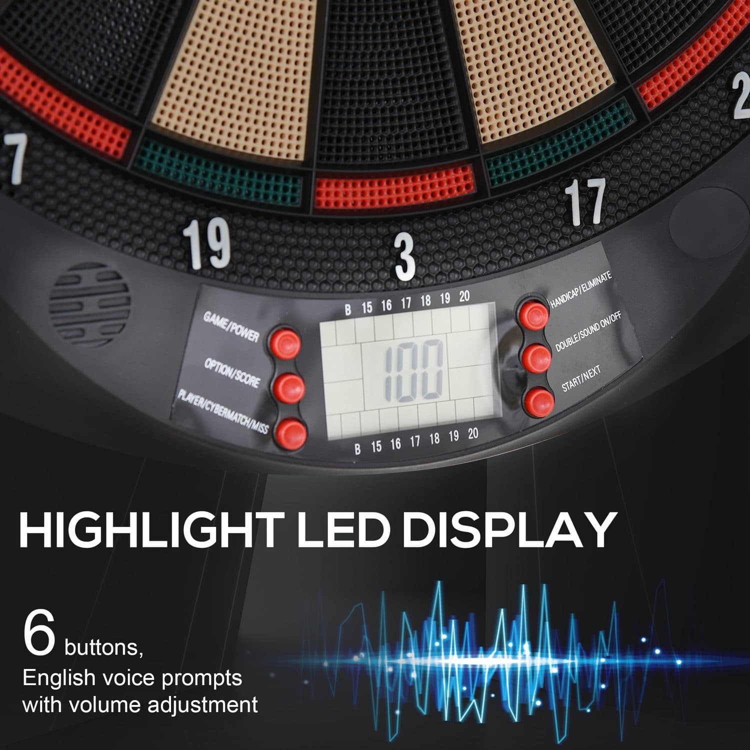Electronic Dartboard with 26 Games and 8-Player Scoring - image 2