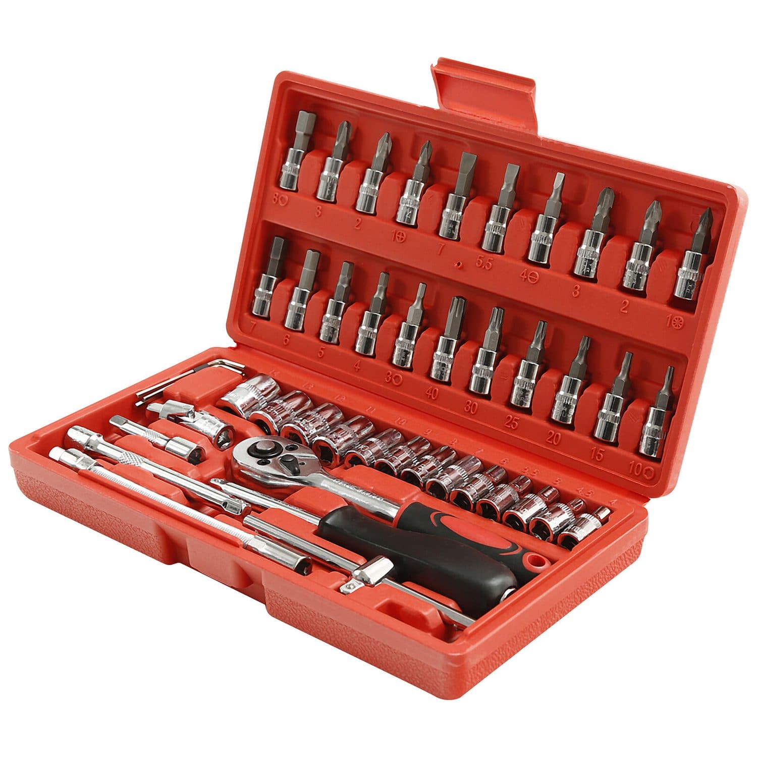 Compact 46 Piece Socket and Screwdriver Bit Kit - image 10