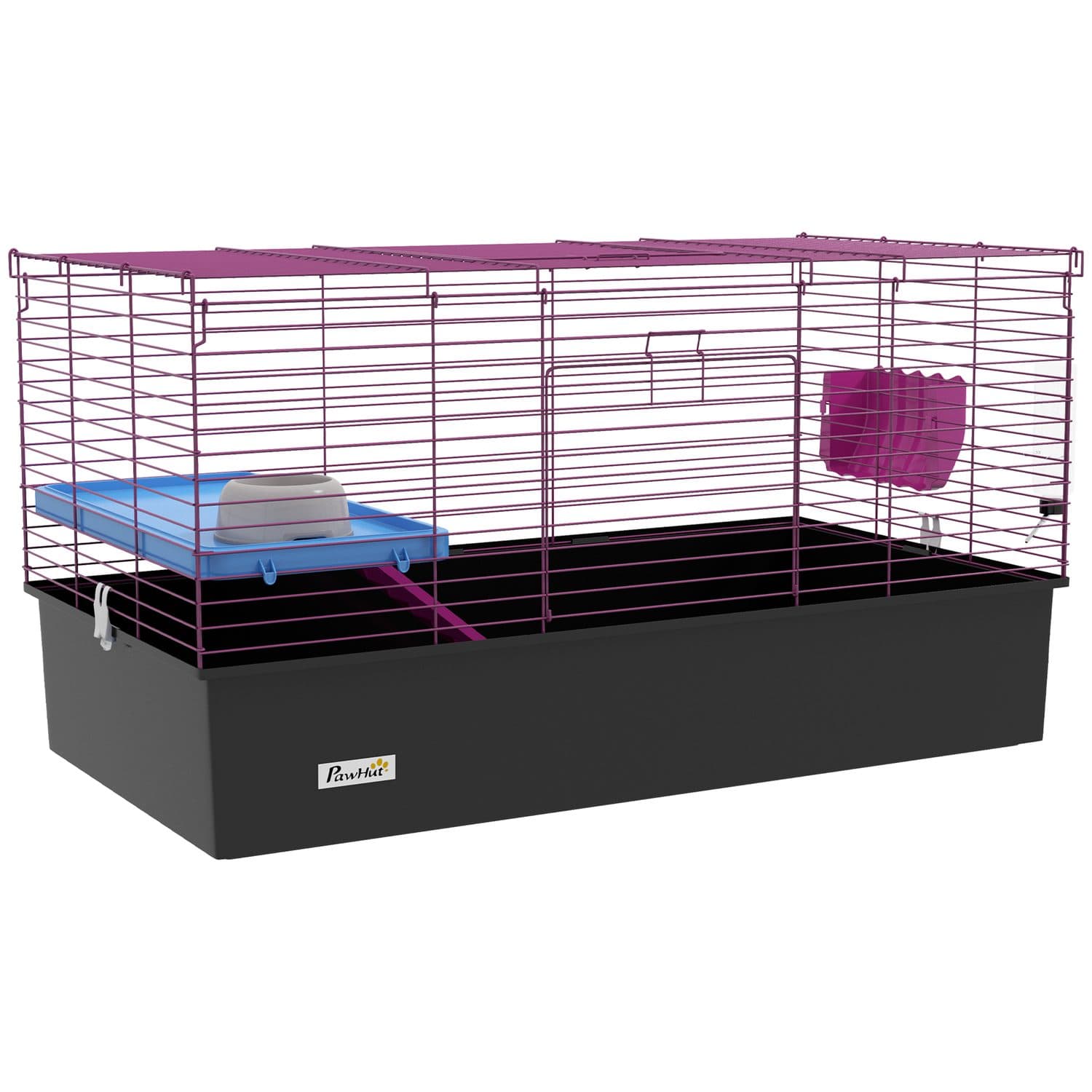 Wire Cage for Small Animals with Platform & Hay Feeder