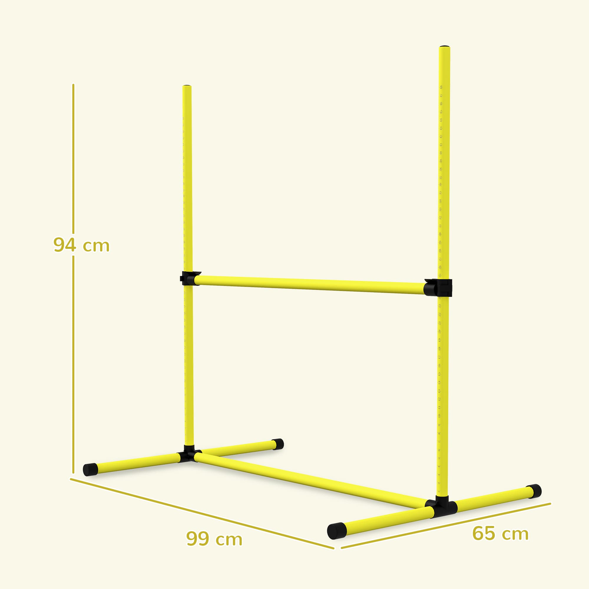 PawHut Portable Dog Agility Jumps with Adjustable Height - image 3