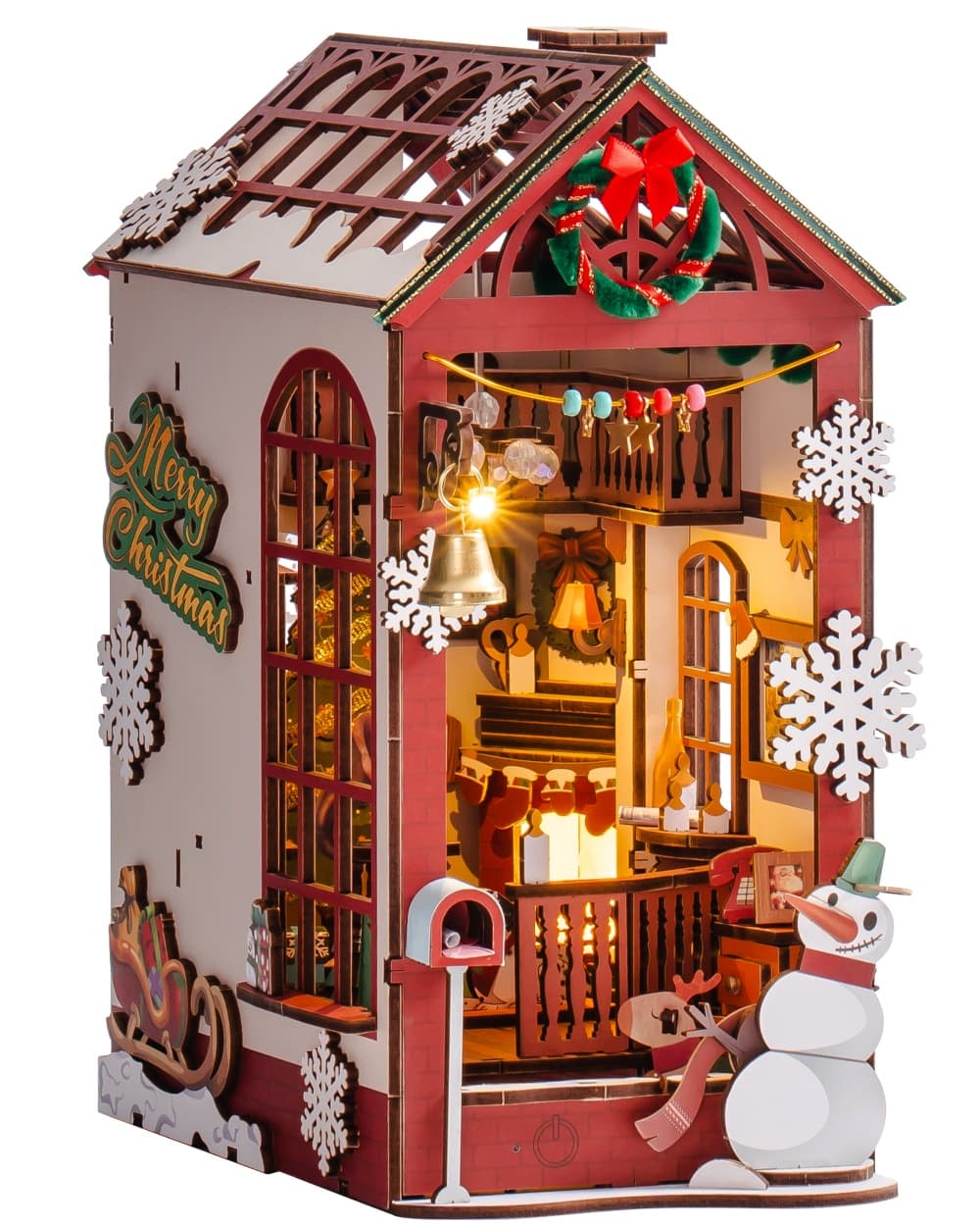 DIY Christmas Cottage Book Nook Kit - image 5
