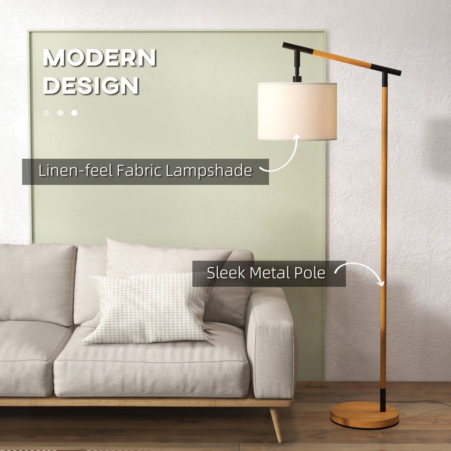 Flexible Brown Floor Lamp - image 2