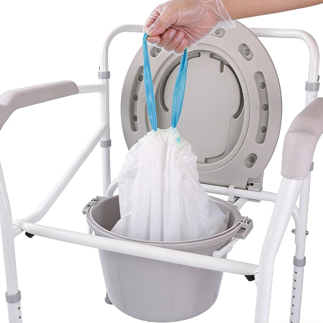 Commode Liners with Absorbent Pads for Hygienic, Easy Cleanup - image 6