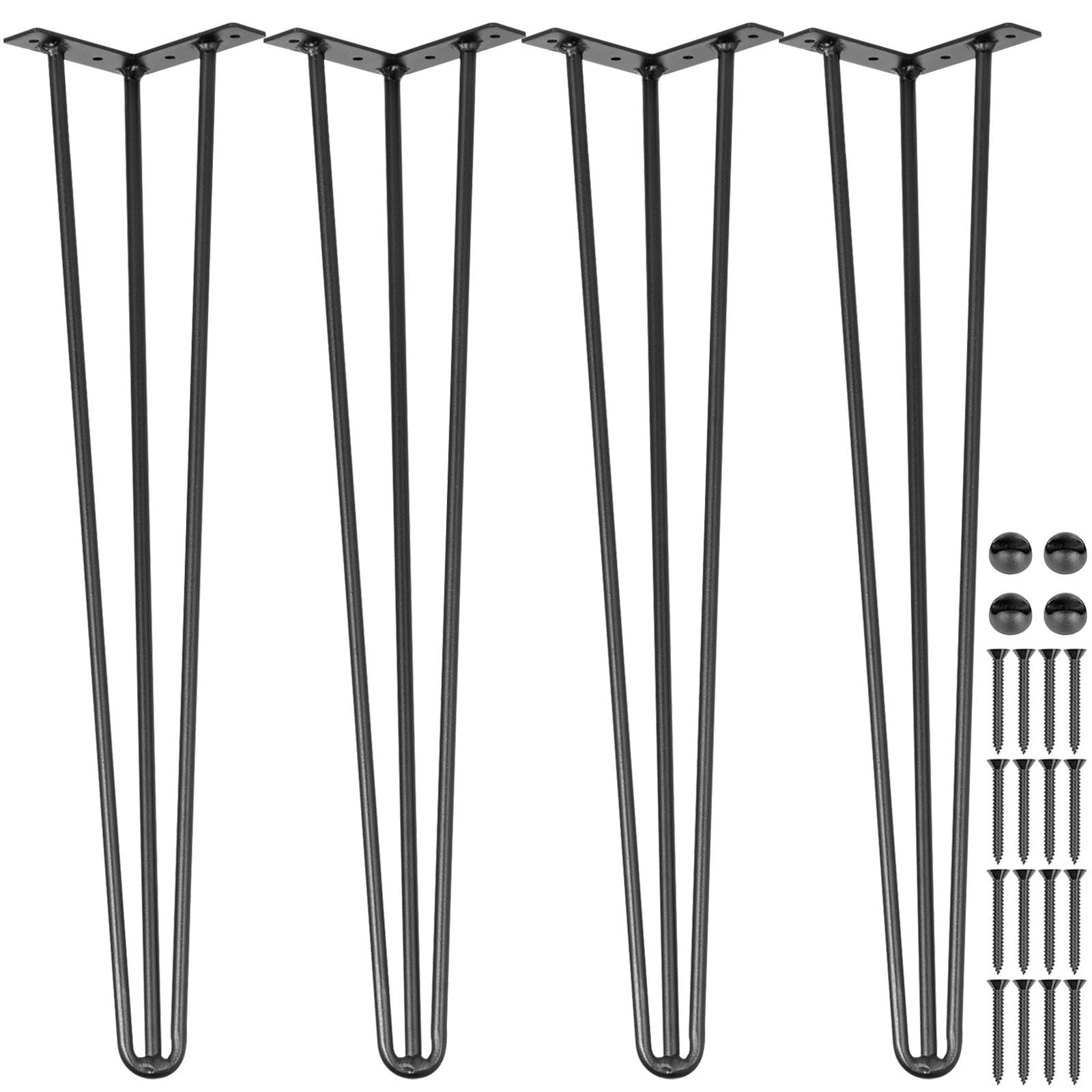 Heavy Duty Hairpin Table Legs in a 71cm 3-Rod Design - TZZT4PCS28YC3G001V0