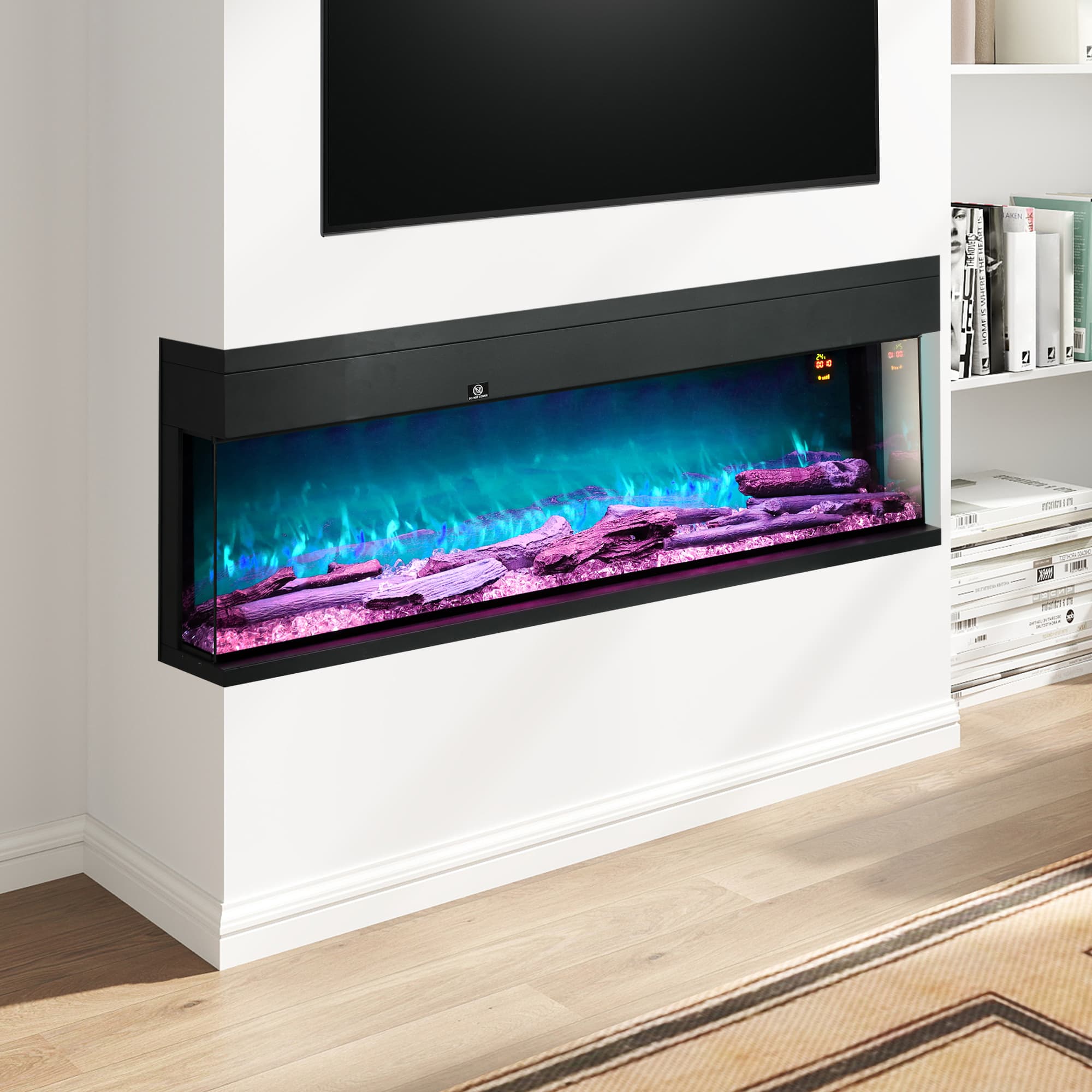 Panoramic Electric Fireplace with Custom Flame Settings - image 2