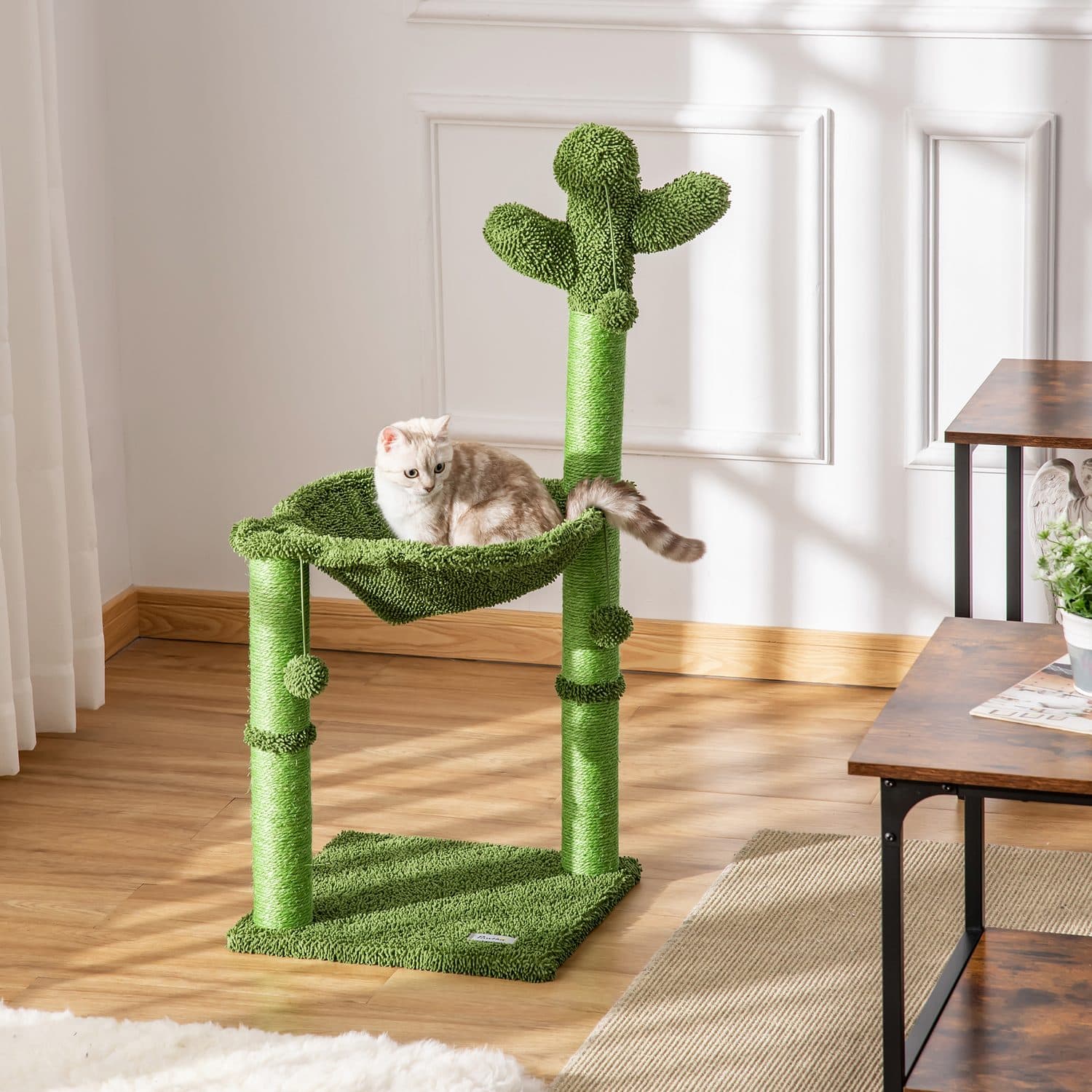 Give Your Cat a Cactus-Themed Climbing Tree With Hammock Bed - image 3