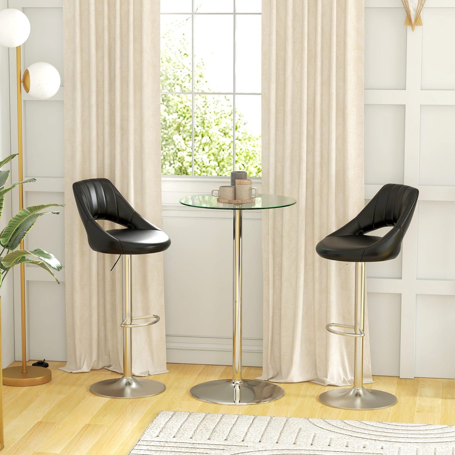 Round Glass Bar Table for Compact Dining - image 5