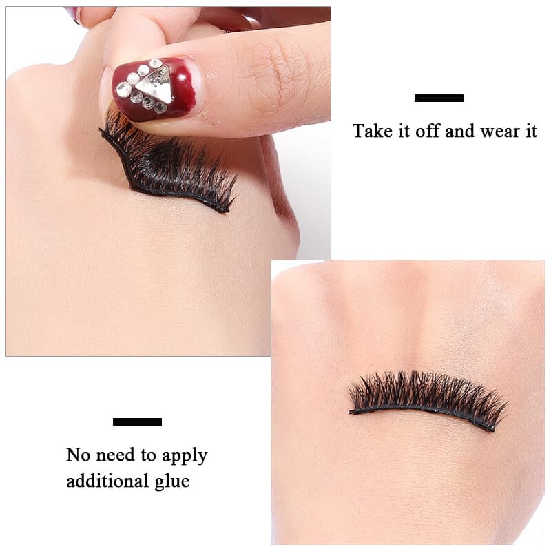 Reusable Self-Adhesive Eyelash Glue Strips, Box of 40 - image 7