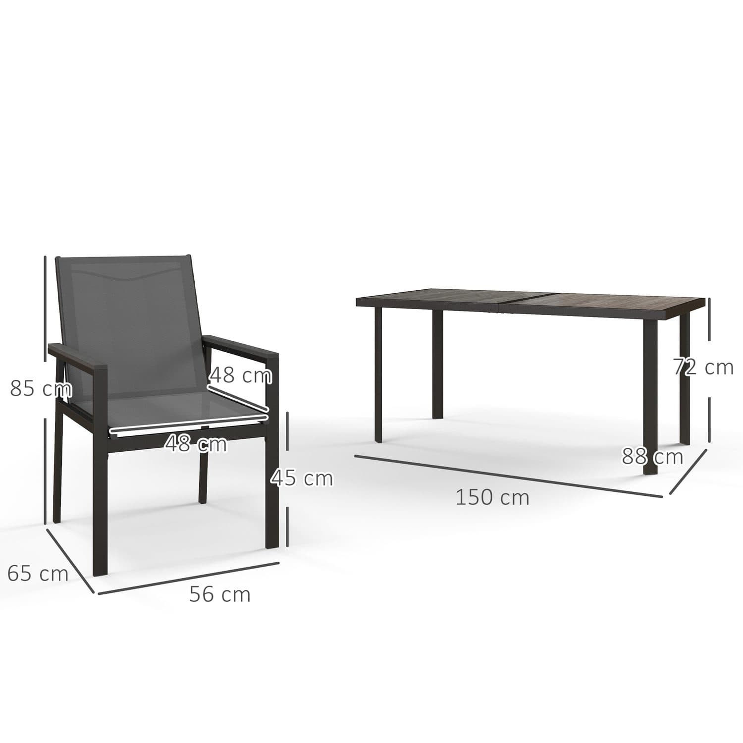7-Piece Metal Dining Set - image 1