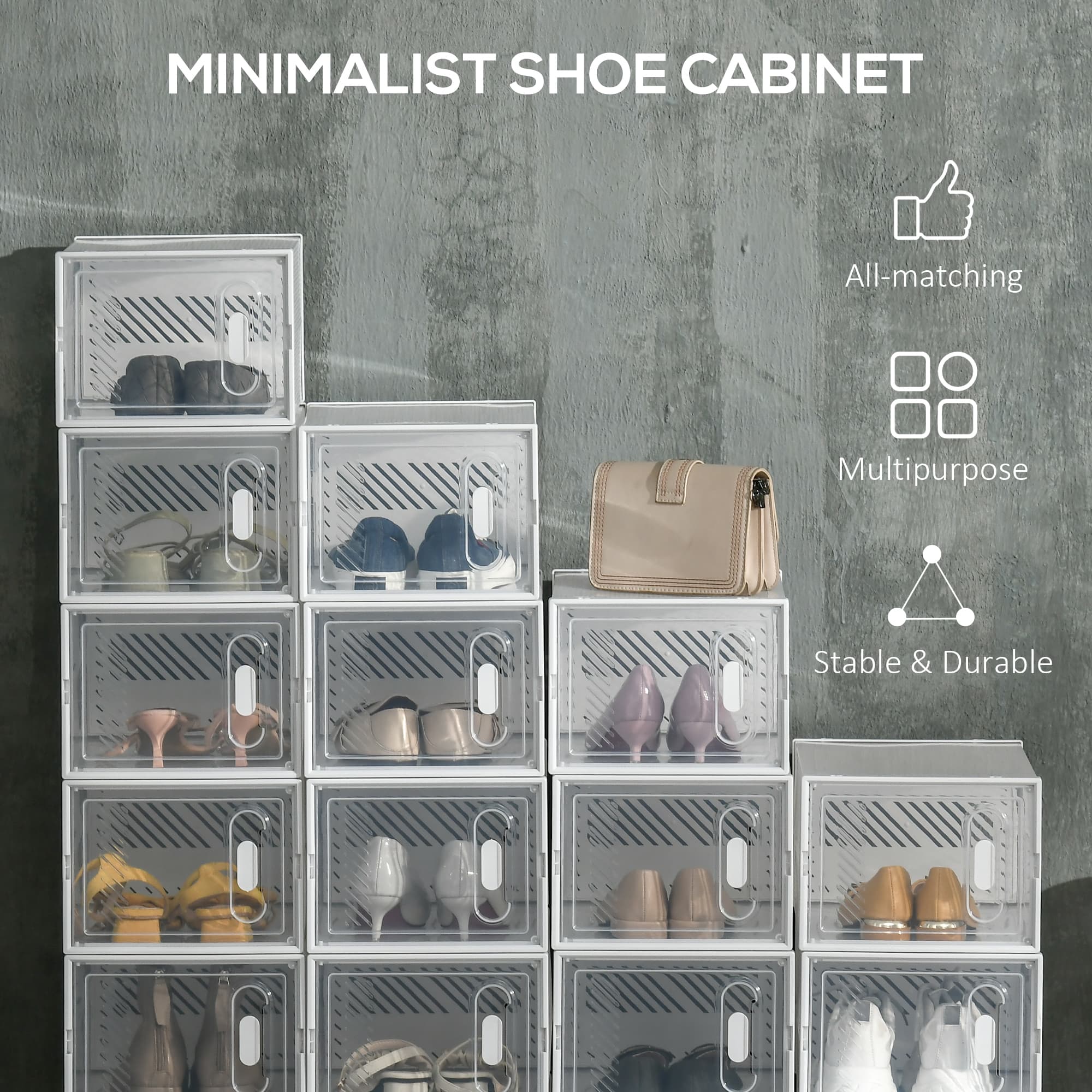 Stackable Clear Shoe Boxes That Click Shut Every Time - image 2