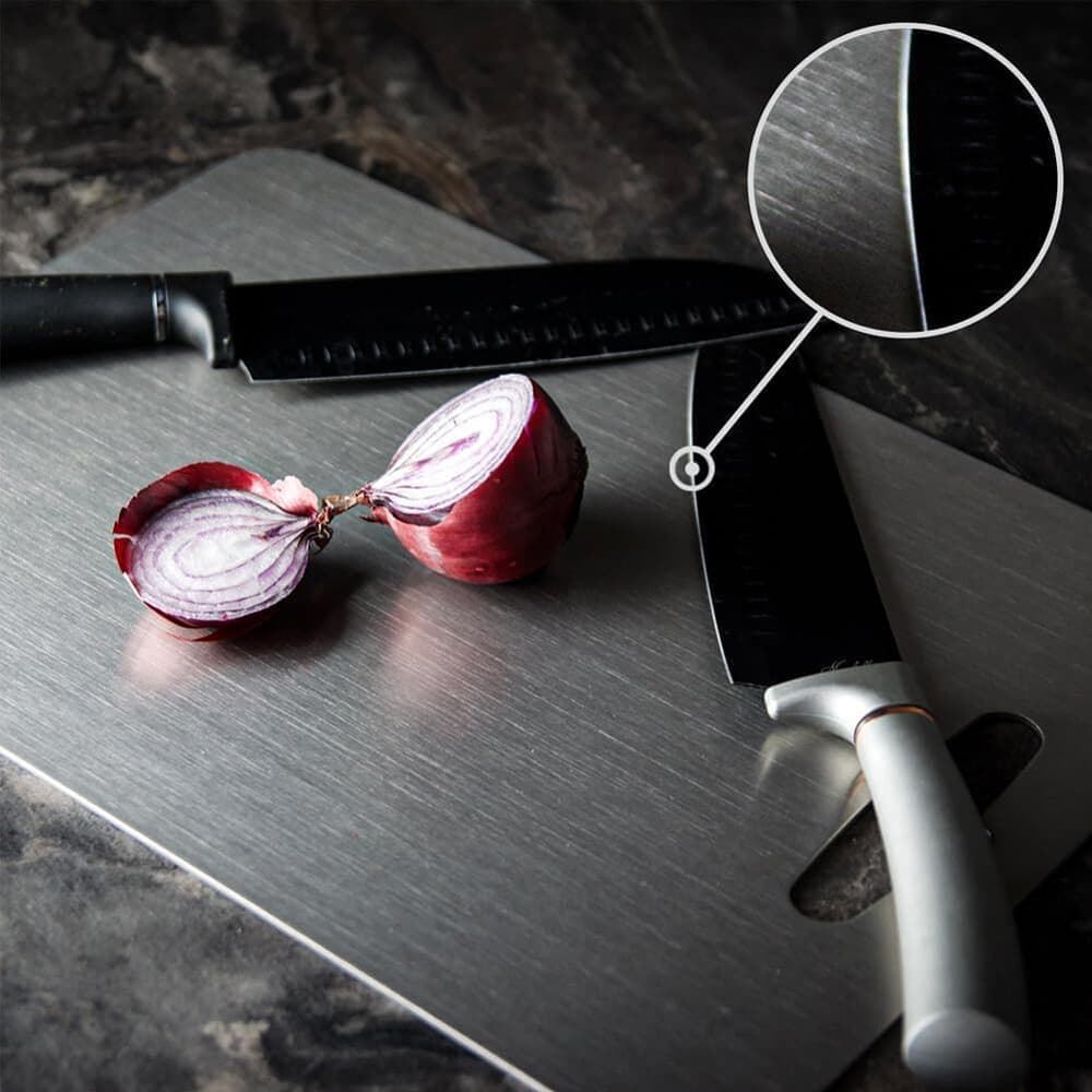 Double-Sided Stainless Steel Chopping Board - image 6