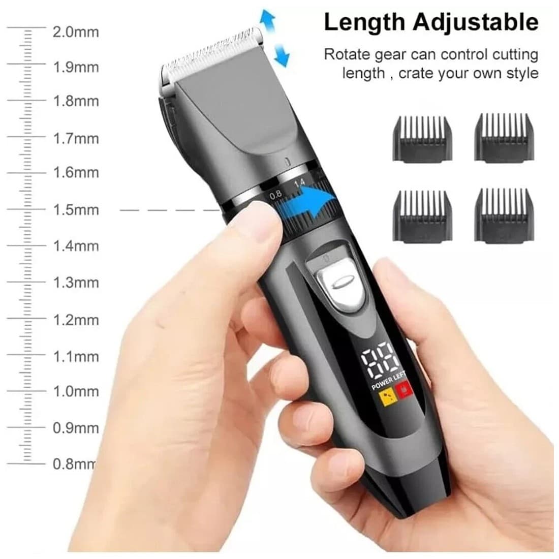 Cordless Rechargeable Hair Clippers and Trimmer Set for Men - image 10