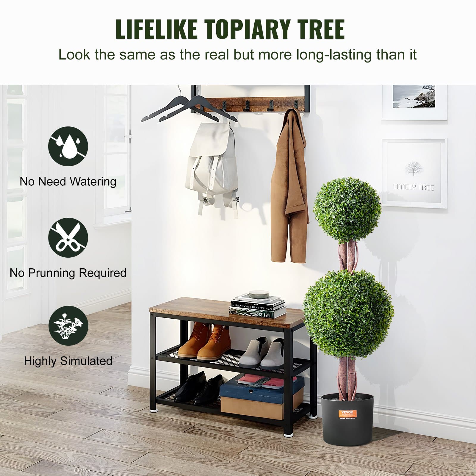 Double Ball Faux Topiary Trees - image 1