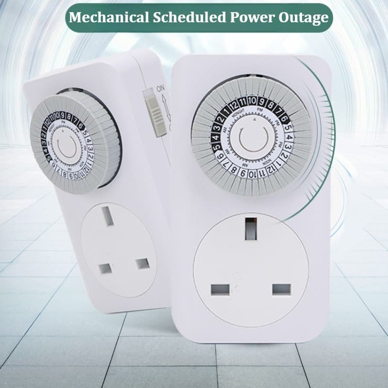 Set of Four UK Plug In Mechanical Timer Sockets