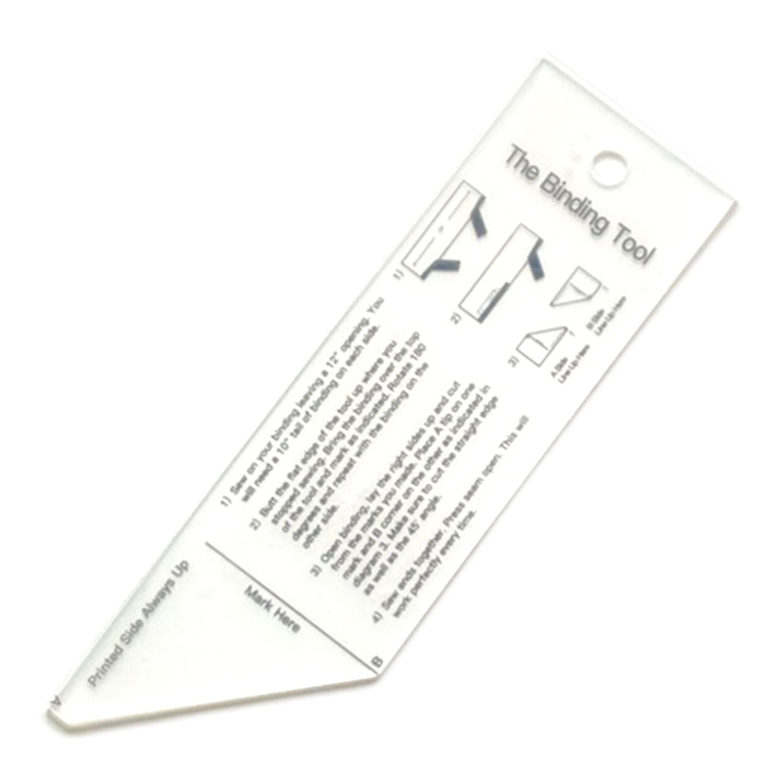 Acrylic Quilt Binding Tool for Perfect Mitered Corners - image 7