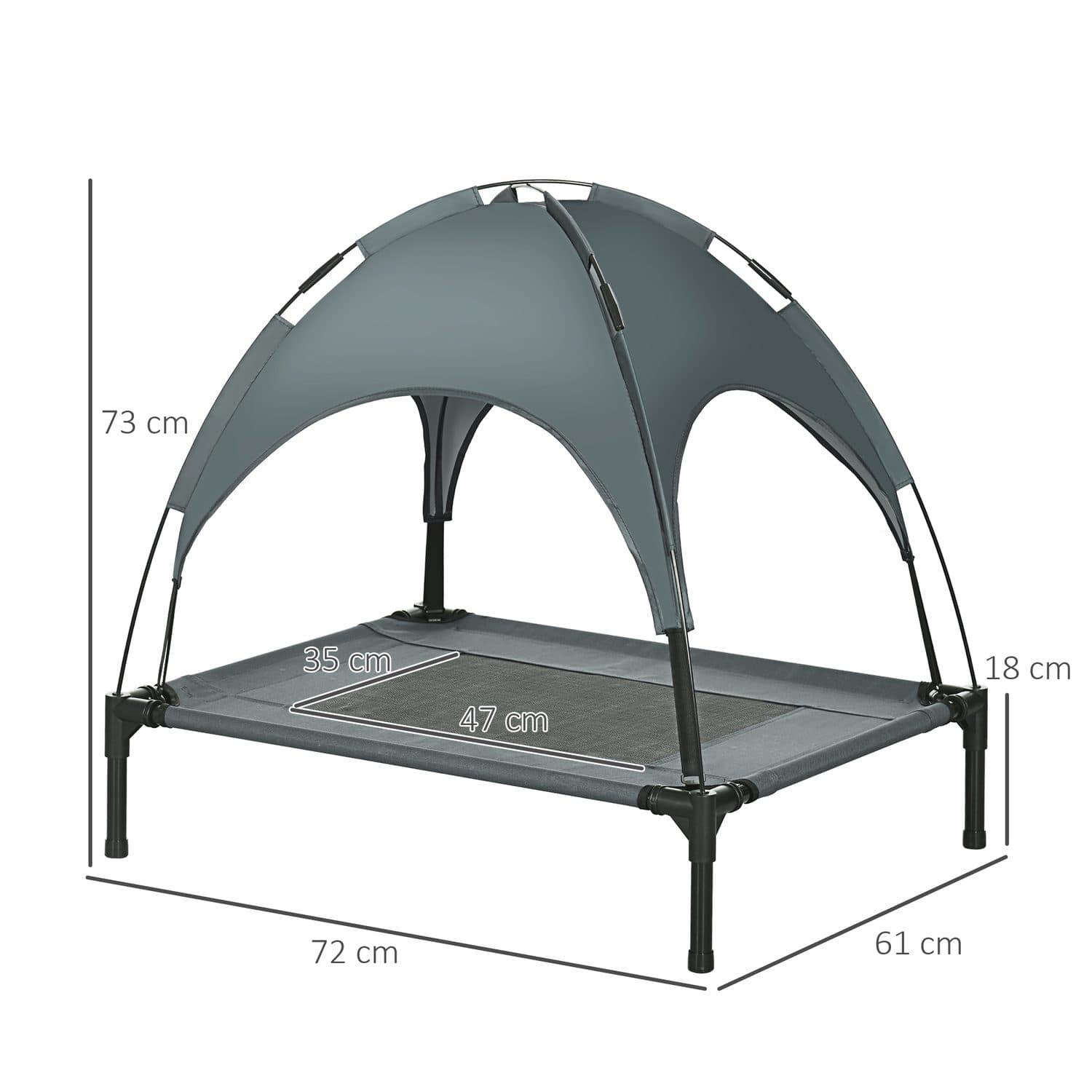 Keep Medium Dogs Cool With This Raised Dog Bed and UV Canopy - image 4