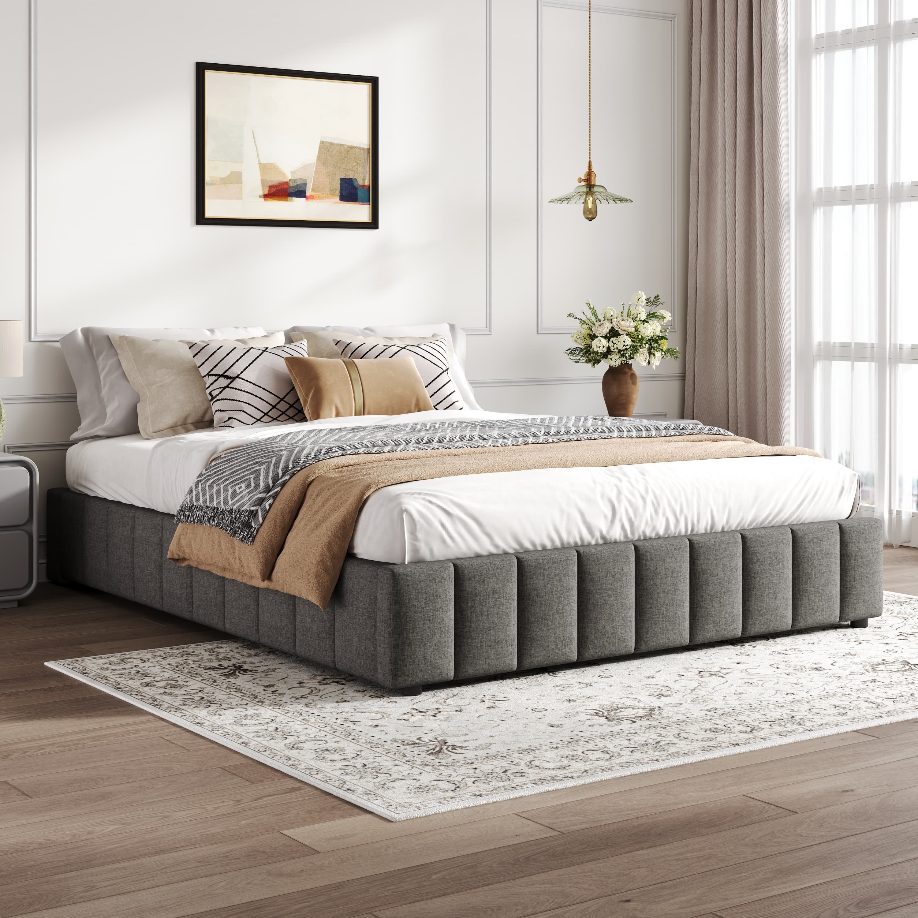 Stylish Double Ottoman Storage Bed - image 5