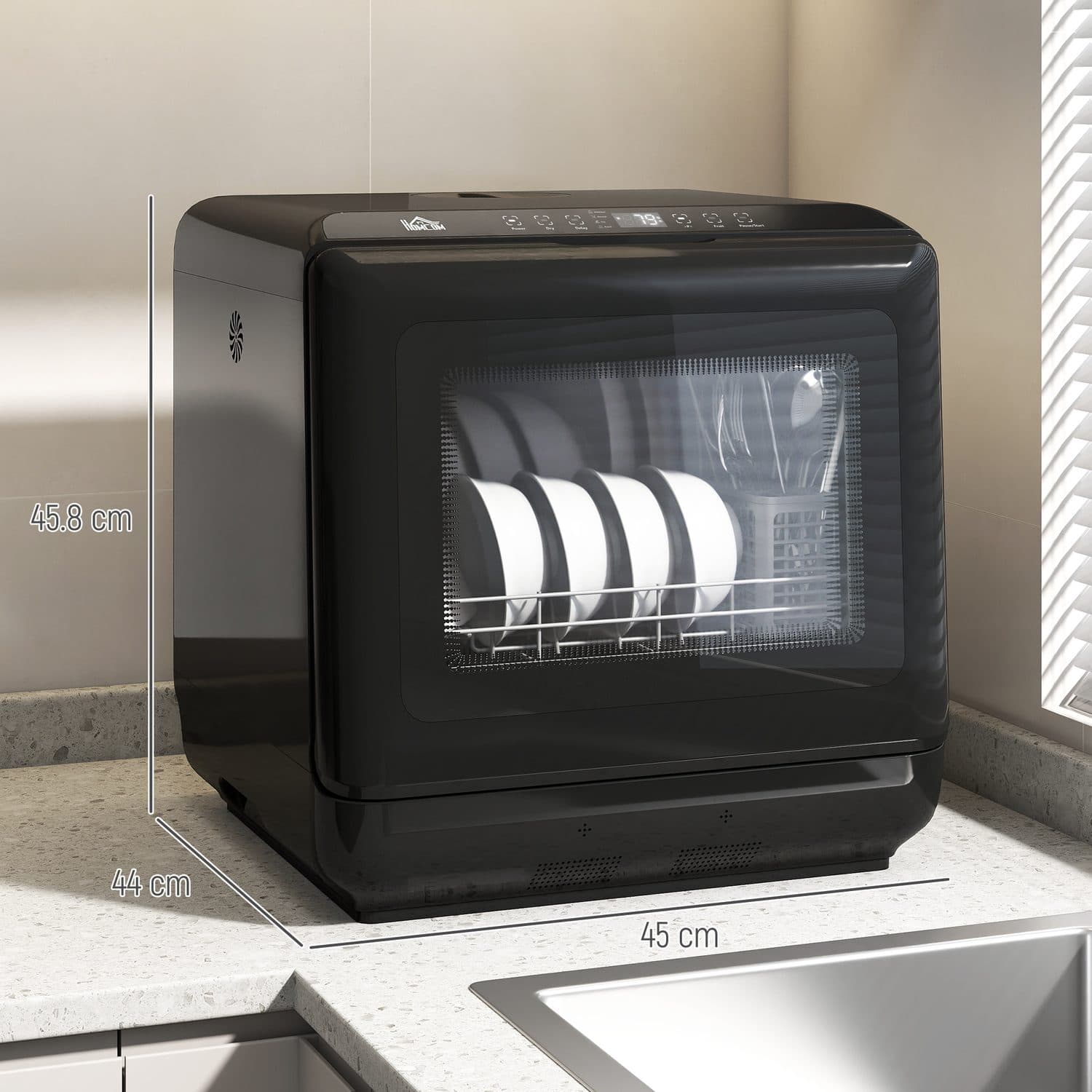 6L Compact Dishwasher for Countertops and Small Kitchens - image 5