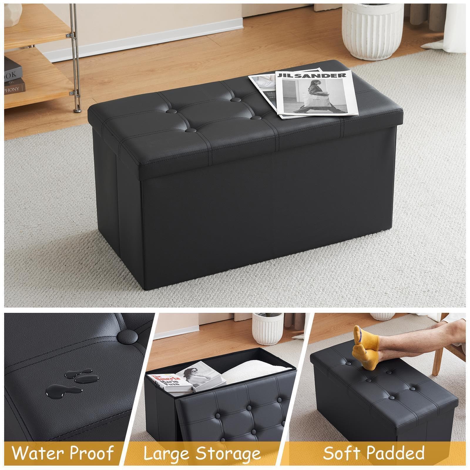 A Tufted Storage Ottoman That Doubles as a Seat - image 5