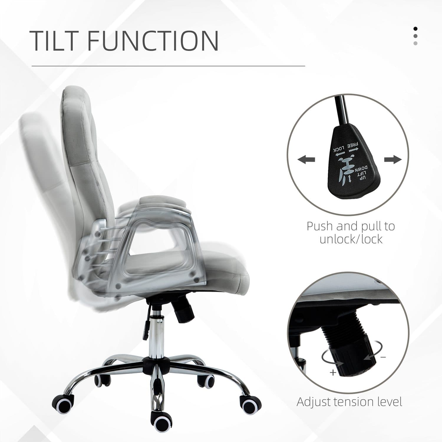 Grey Velvet Chair - image 2