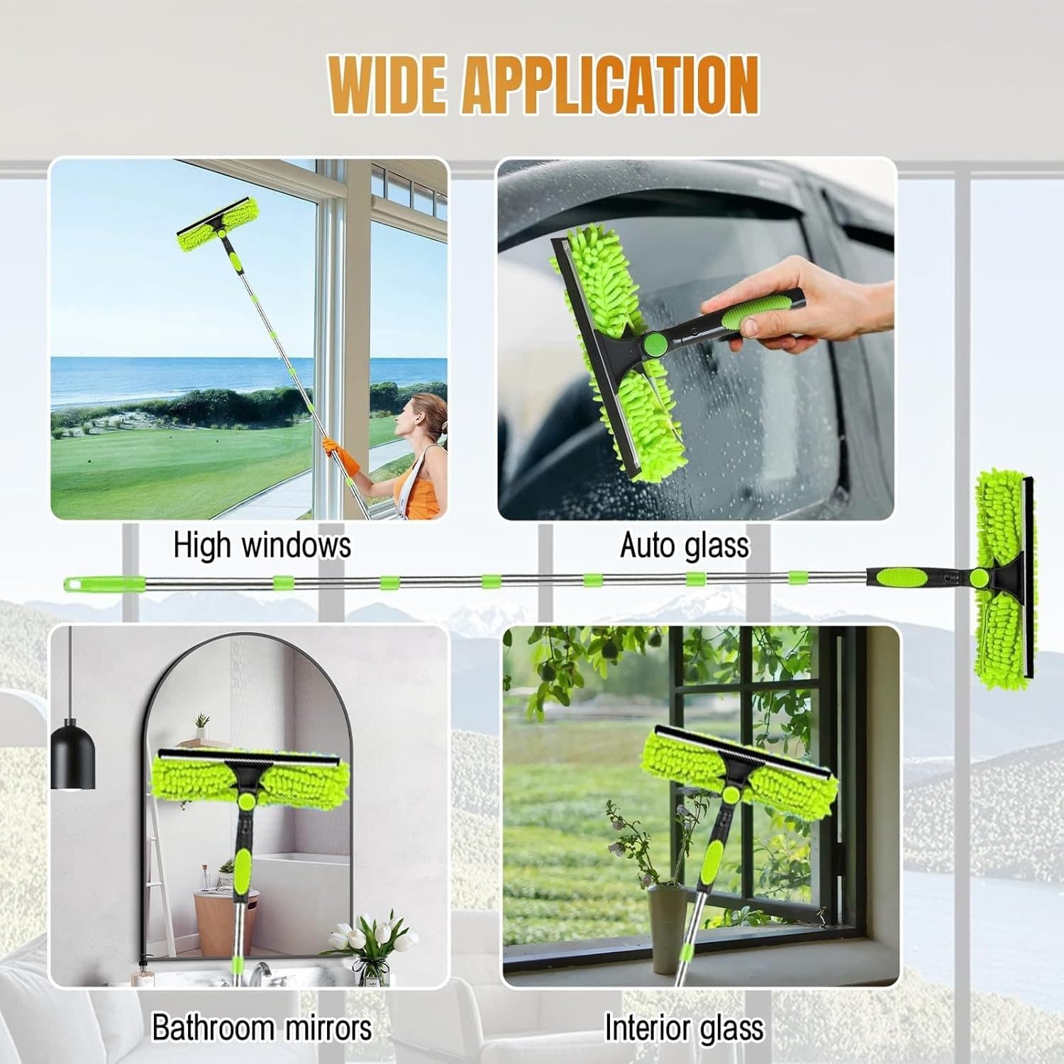 4.5m Telescopic Window Cleaner & Squeegee - image 10