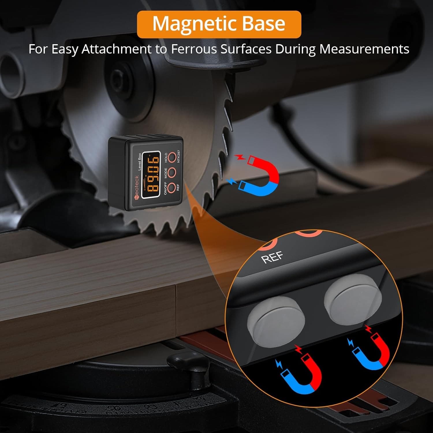 Digital angle finder for checking slopes and bevels - image 4