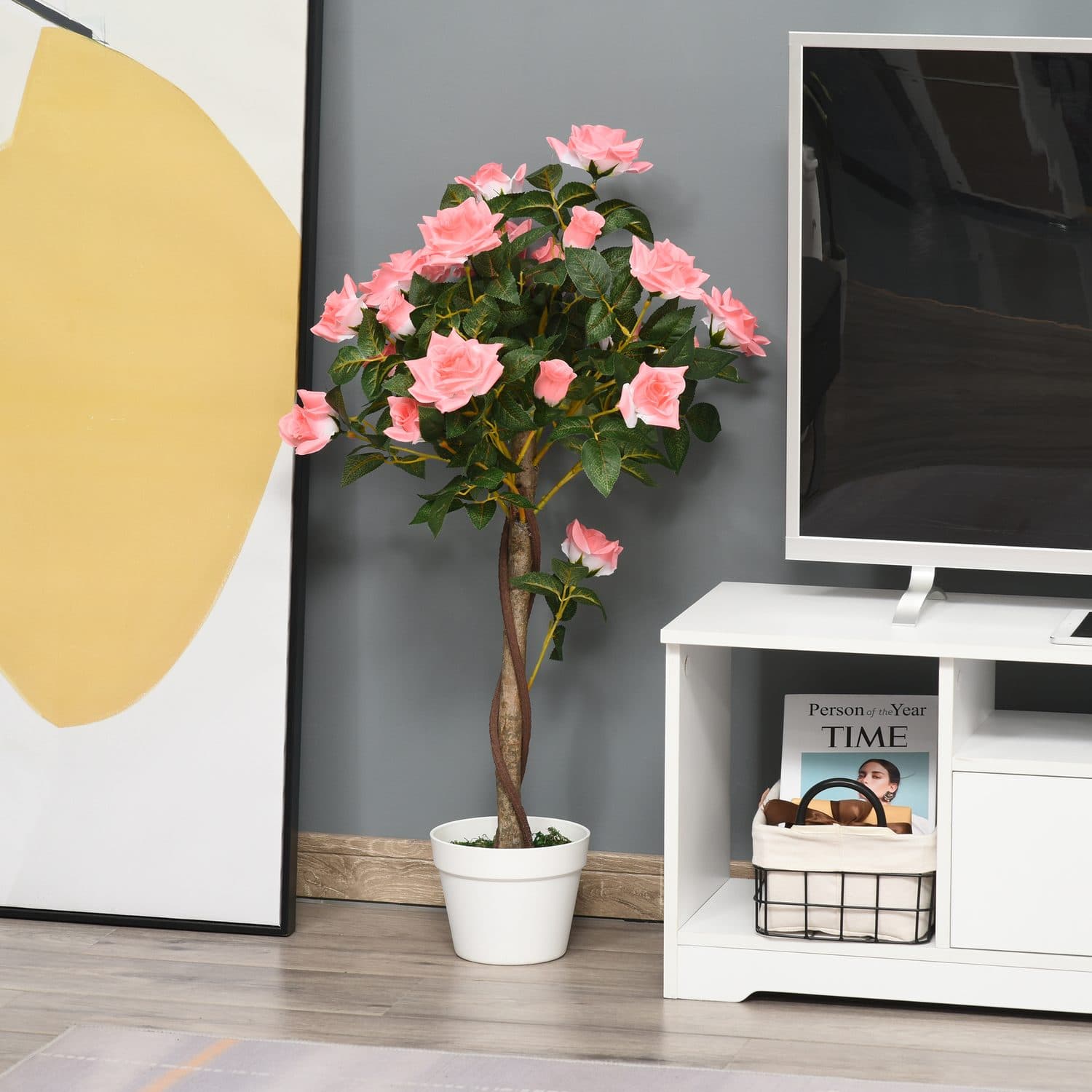 Add year-round colour with a 90cm pink rose tree - image 5