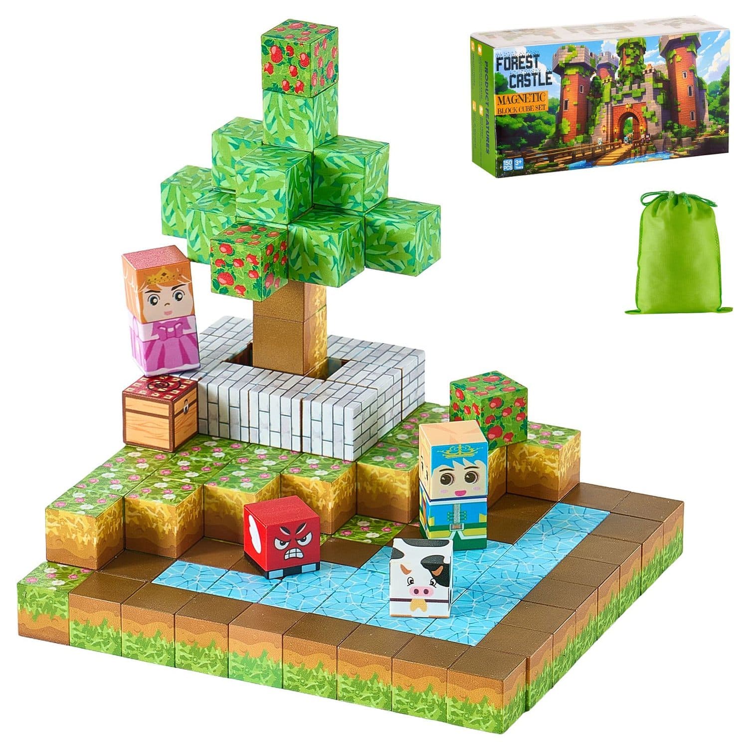 100 Piece Magnetic Building Blocks Set for Kids - image 5