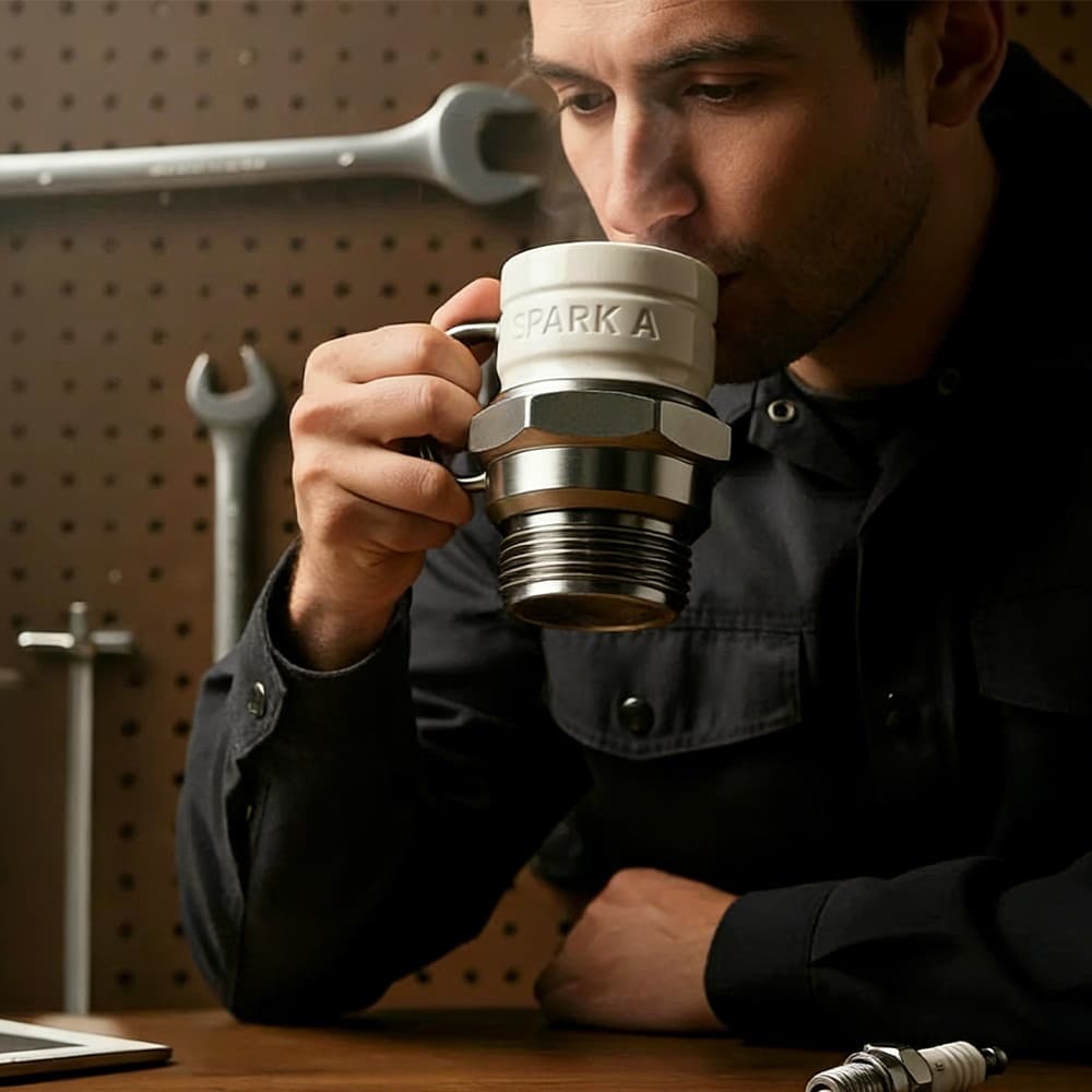 Spark Plug Coffee Mug — A Conversation Starter for Mechanics - image 5