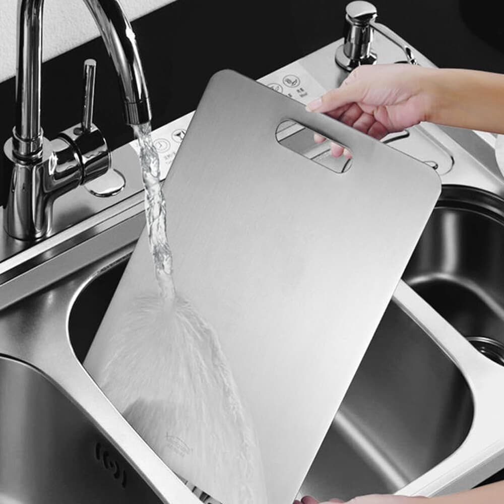 Double-Sided Stainless Steel Chopping Board - image 7