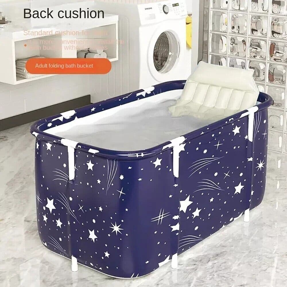 Foldable Soaking Tub with Cushion for Adults Up to 190 cm - image 10