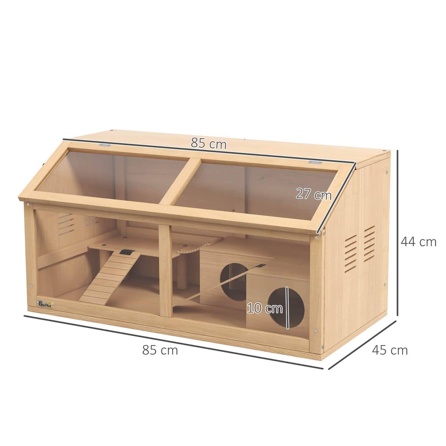 PawHut Hamster Cage with Suspension Bridge - image 5