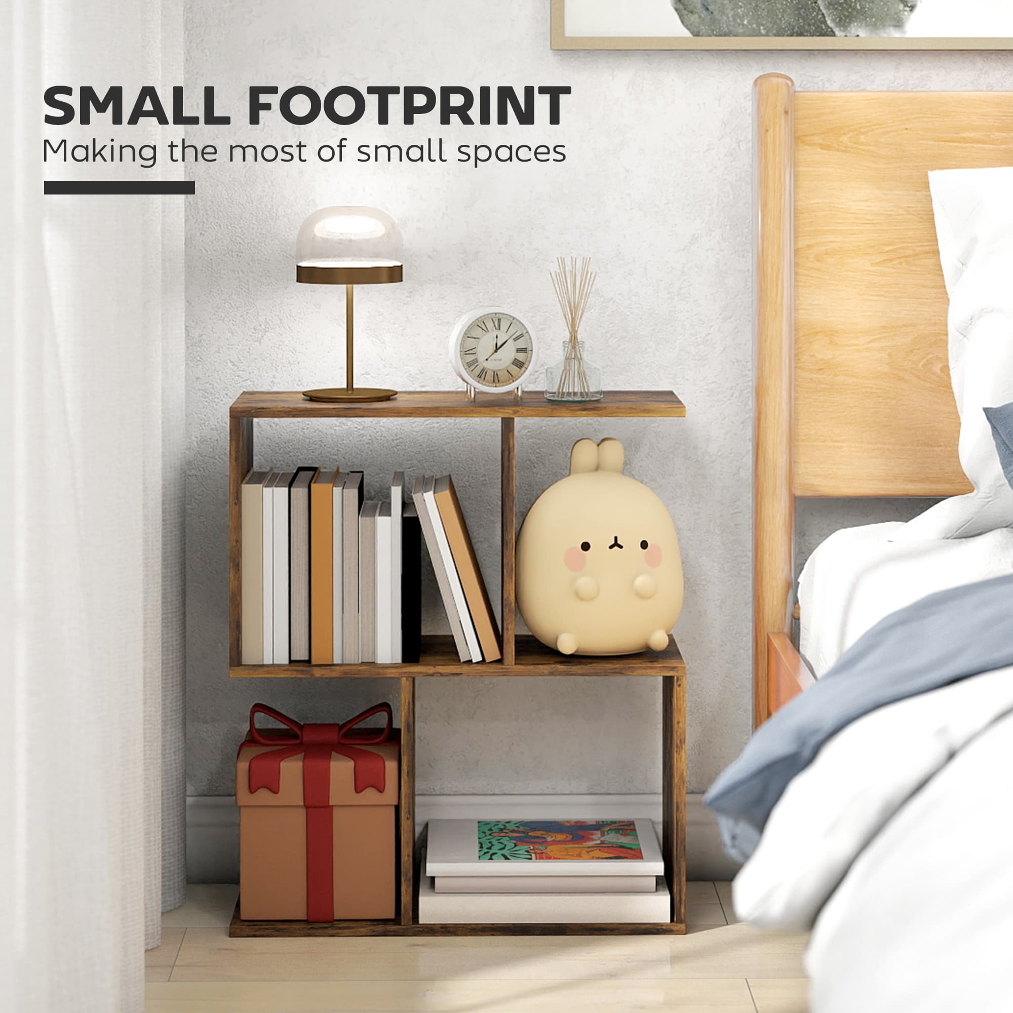 Use Narrow Spaces Better with an S-Shaped Side Table - image 1