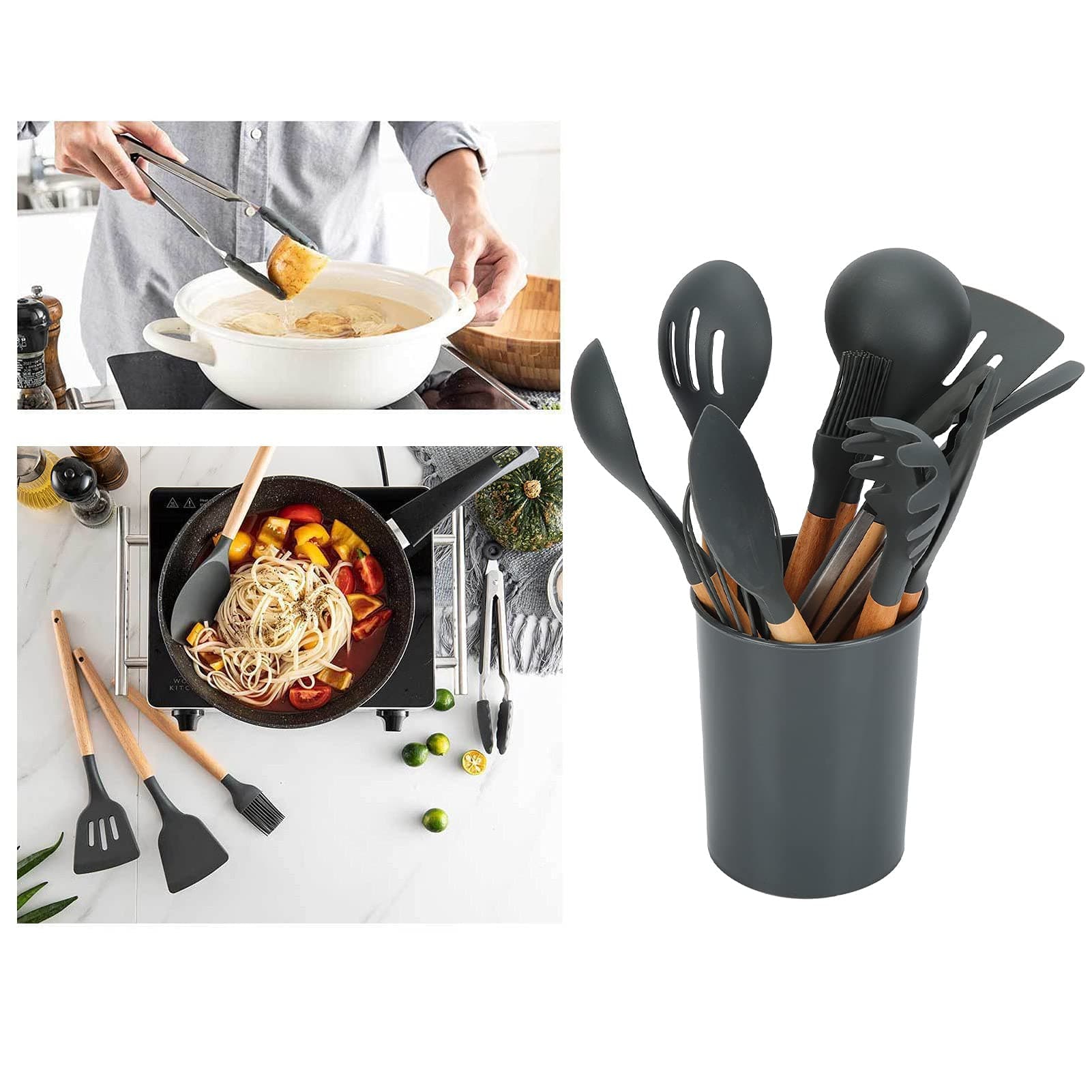 Silicone Kitchen Utensil Set for Non-Stick Cooking - image 6
