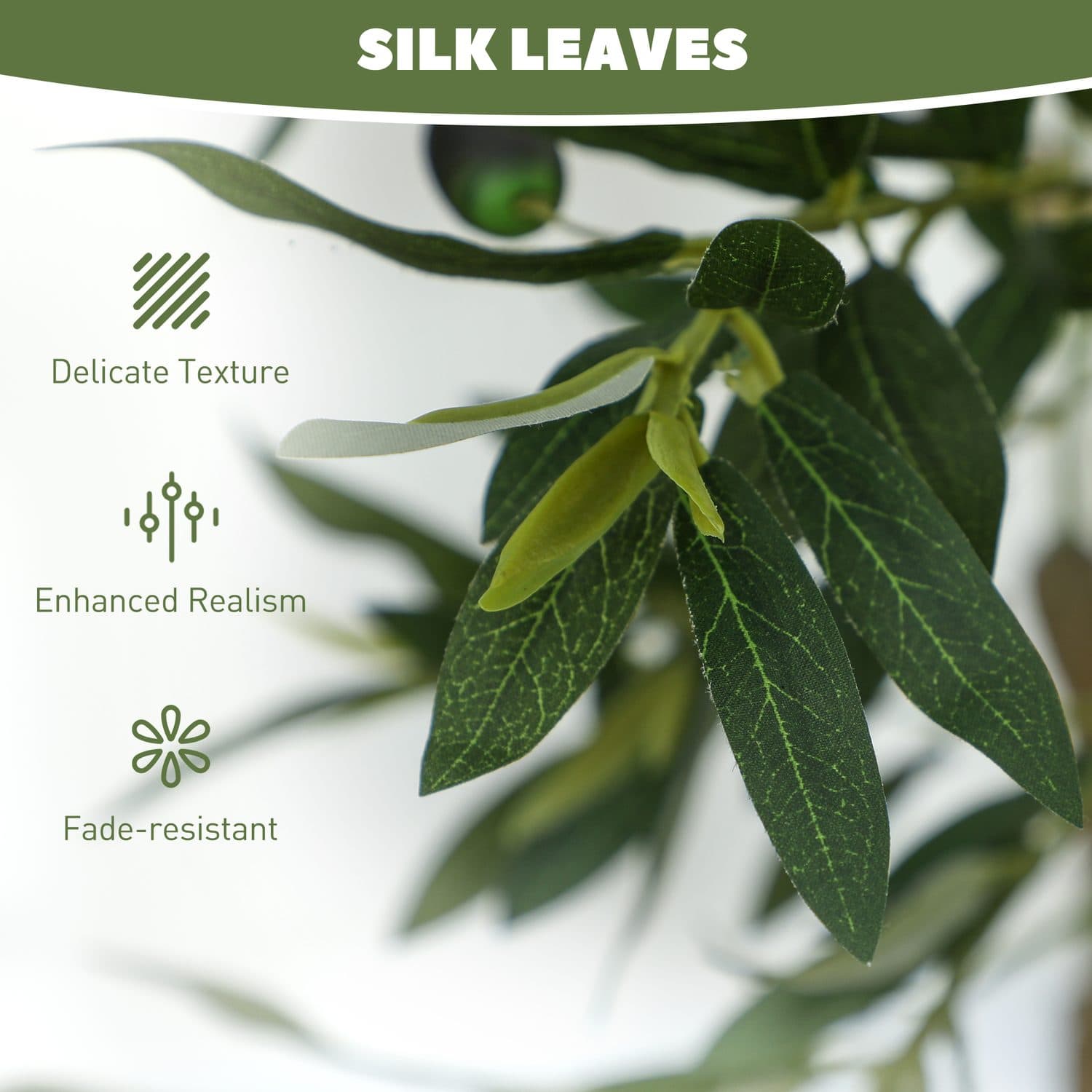 Set of Two Artificial Olive Trees for Easy Greenery - image 3