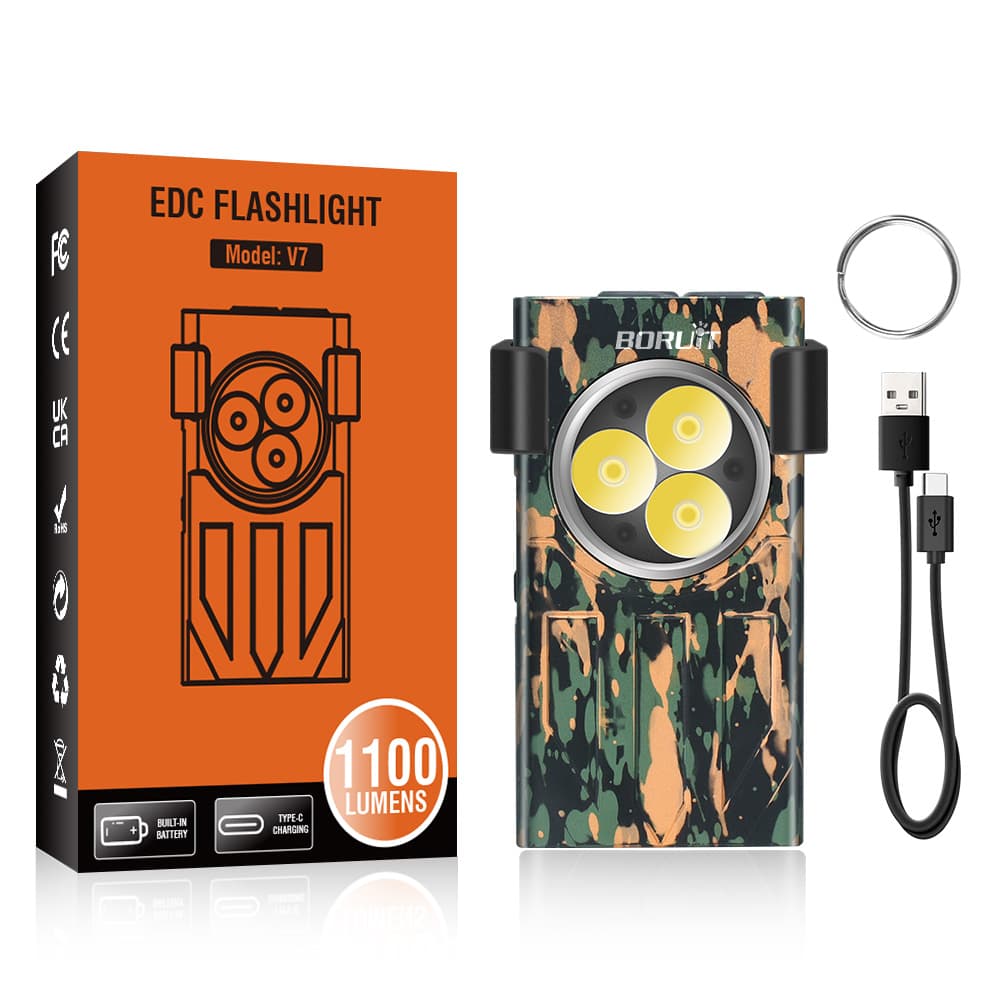 Pocket-ready 1100 lumen EDC flashlight torch - Default
