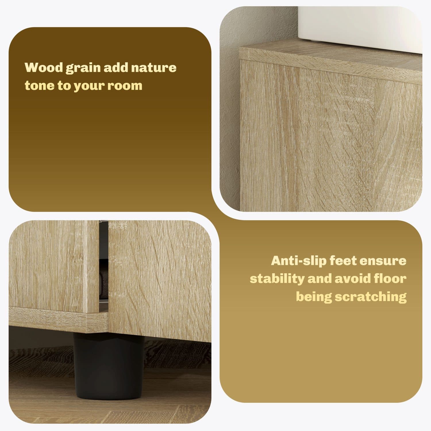 Secure Your Workspace with the Vinsetto Oak Locking Cabinet - image 1