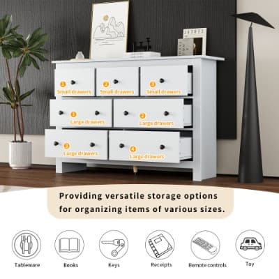 Large 7-Drawer Sideboard - image 4