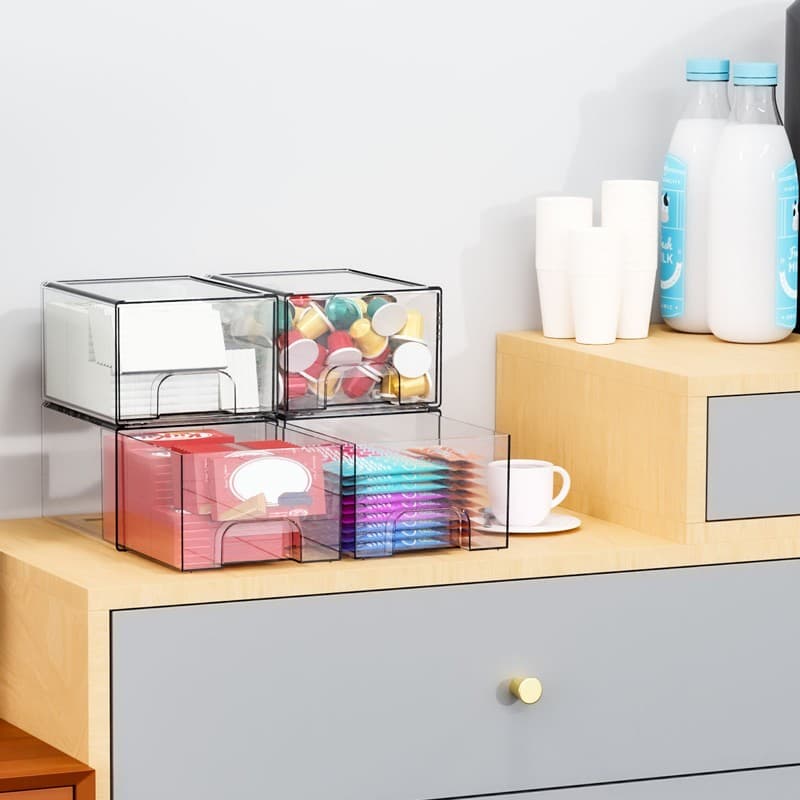 Clear Acrylic Stackable Storage Drawers | Set of 2 - image 10