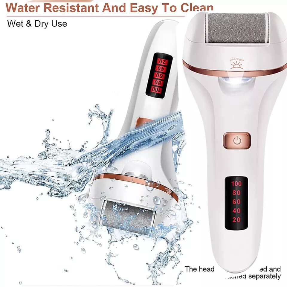 Waterproof Electric Callus Remover with Three Roller Attachments - image 7