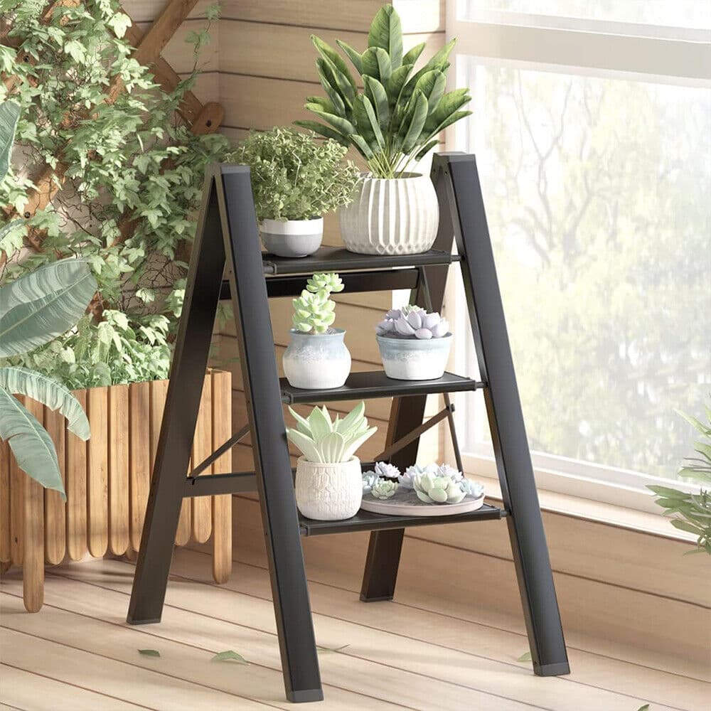 Heavy Duty 3 Step Folding Ladder in Carbon Steel - image 8