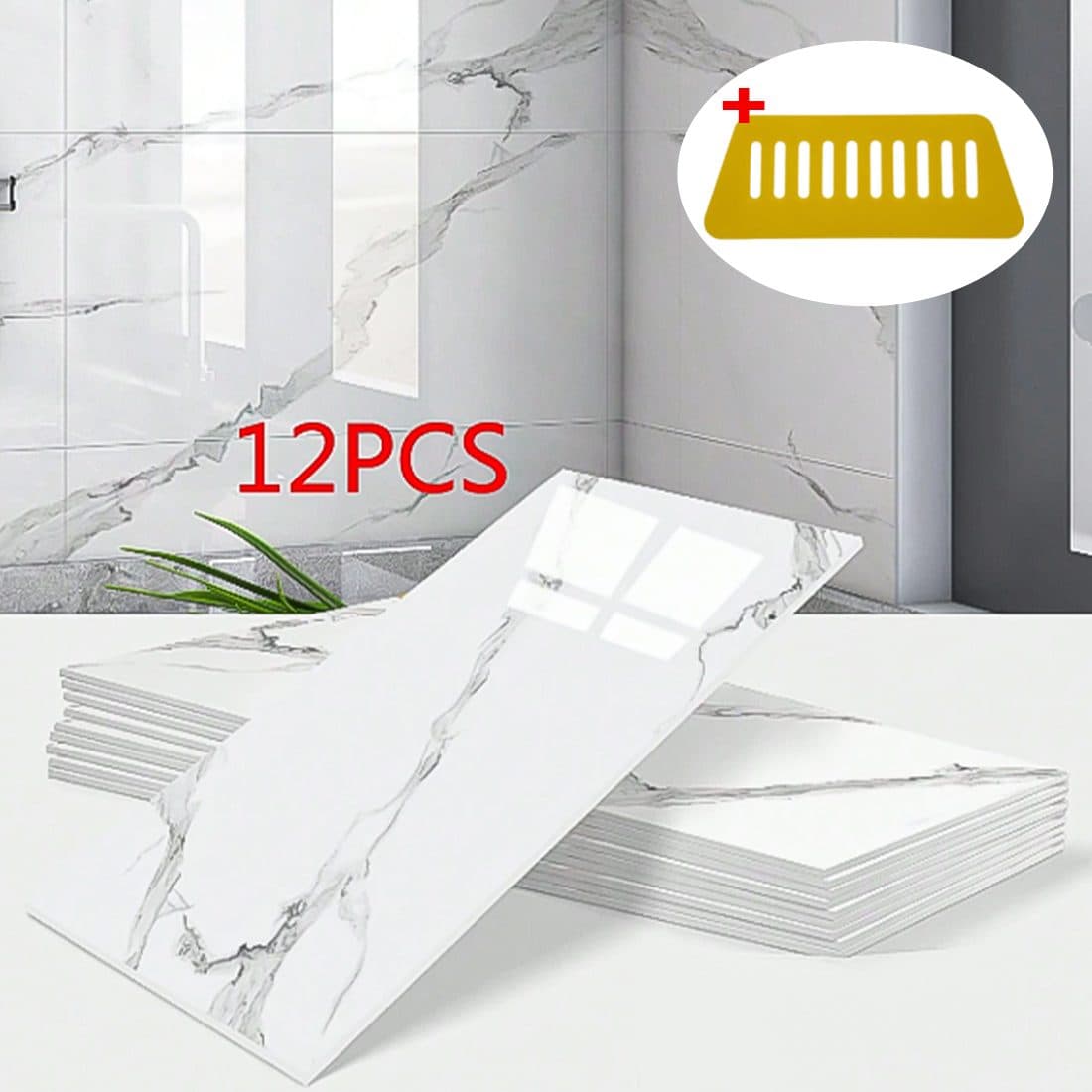 Cover Your Walls in Marble-Effect Tiles Without Grouting - image 7
