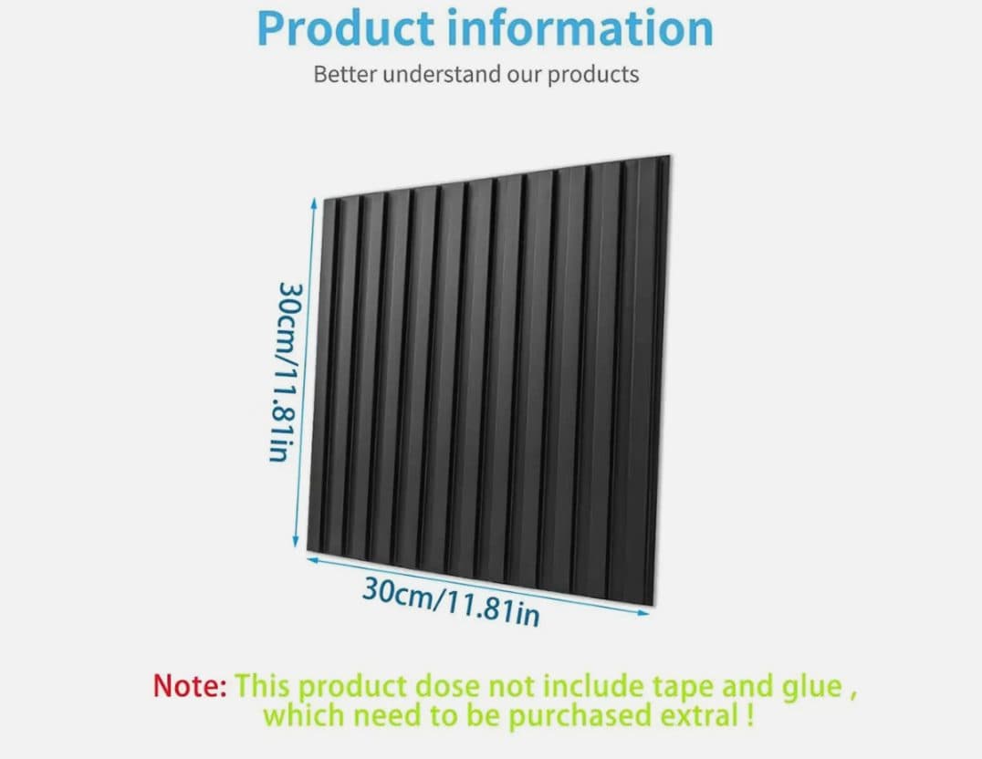 Modern Black 3D Wall Panels - image 2