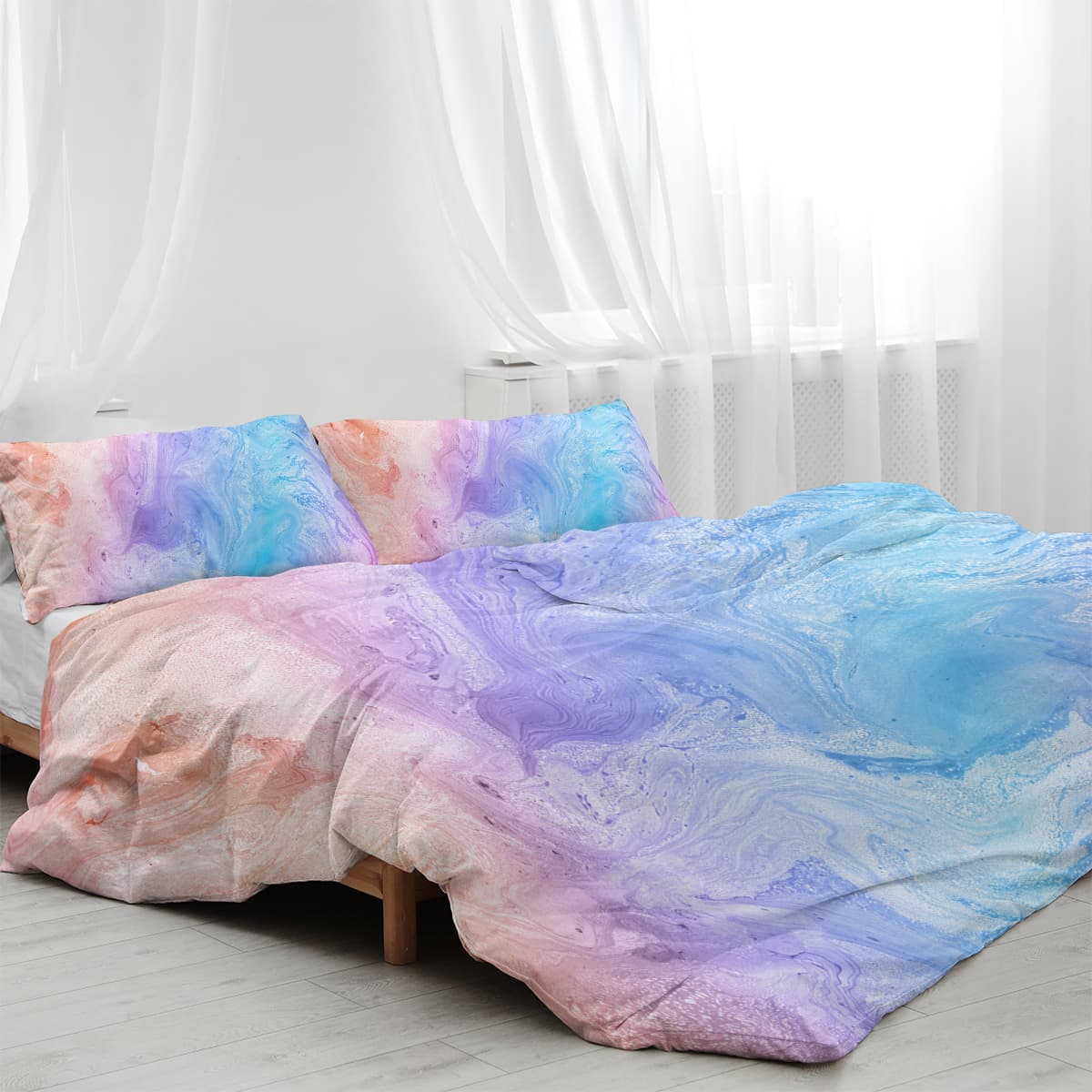 Soft Microfiber Single Duvet Cover & Pillowcase Set - image 5