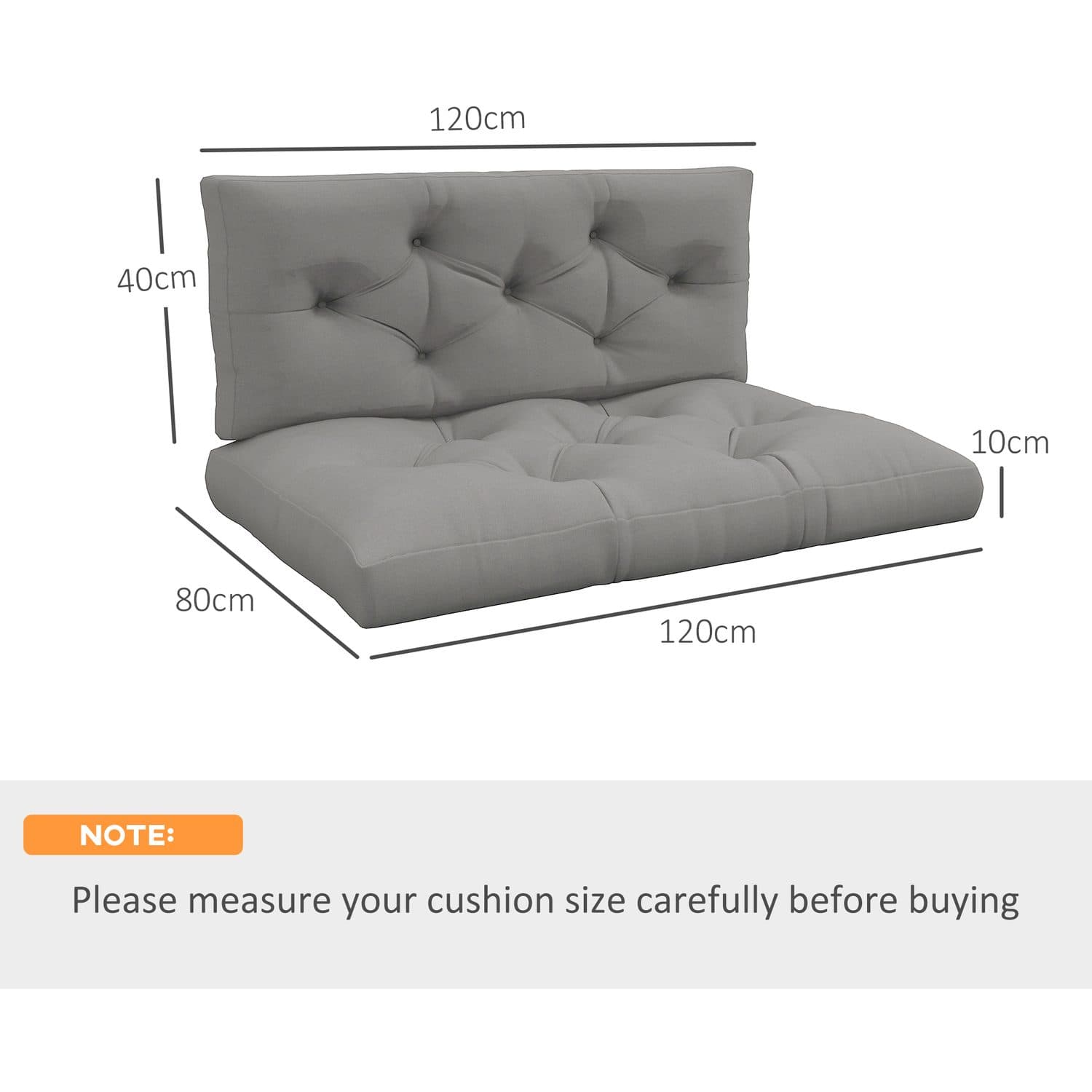 Padded Pallet Cushion Set for Outdoor Seating - image 3