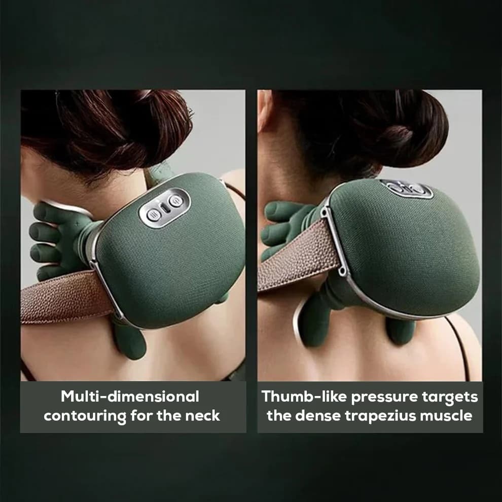 Heated Hand-Shaped Neck & Shoulder Massager - image 1