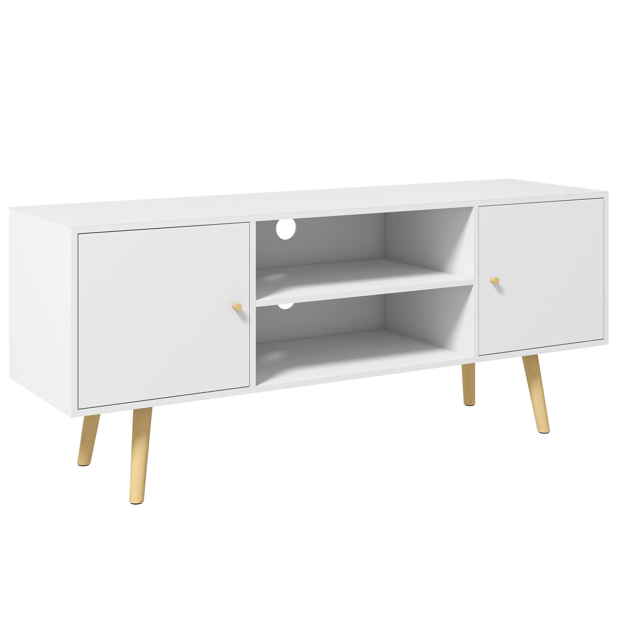 White 55-Inch TV Unit - White