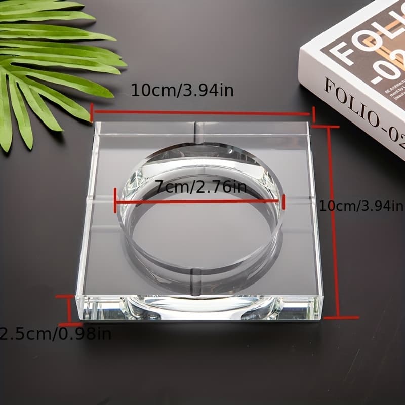 A Crystal Glass Ashtray With Genuine Weight and Clarity - image 4