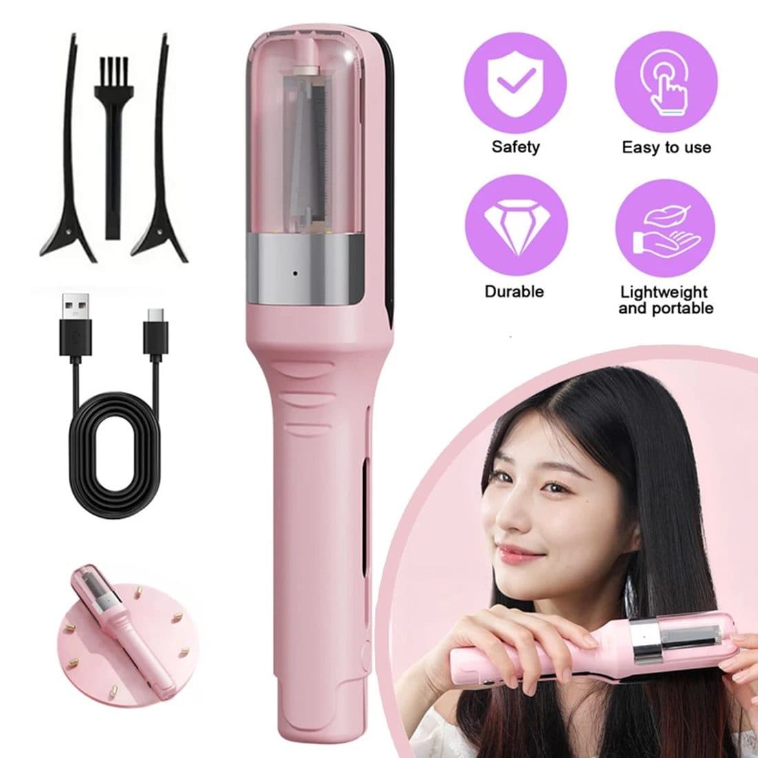 Cordless Electric Hair Split End Remover and Trimmer - image 8
