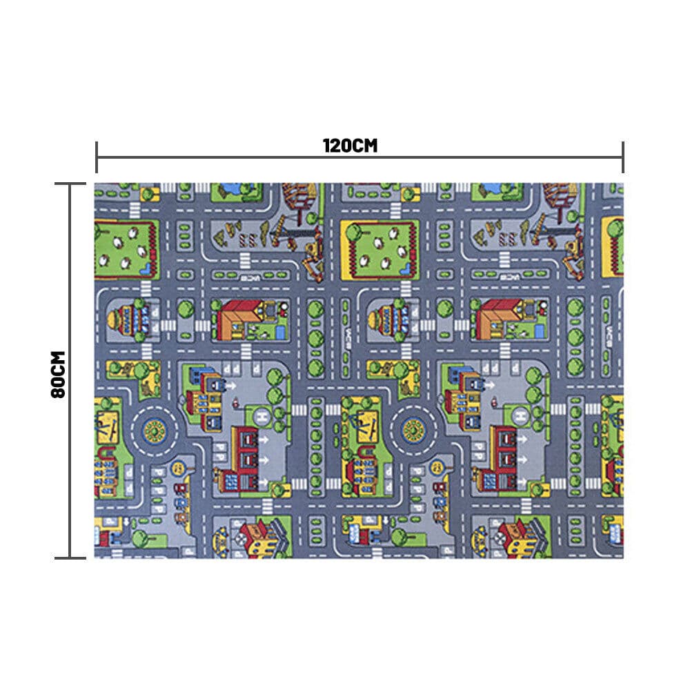 Children's Town Road Map Rug for Toy Cars - image 1